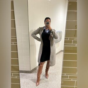 Steve Madden Leather Knee High Heeled Boot in Cognac